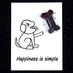 Джаспер Кунжут Натуральная кунжутная яшма резные фигурки орнамент, для домашнего украшения рабочего стола, Подарочная карта своими руками с вдохновением, собаке кость, 20x35 мм