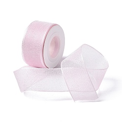 Pink 10 yardas de cinta de gasa de poliéster, para la fabricación de la joyería diy, rosa, 1 - pulgada (25.5 mm)