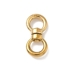 Золотой 304 из нержавеющей стали Поворотные пряжки, кольцо, золотые, 21x9.5x4.5 мм, внутренний диаметр: 5.5 мм