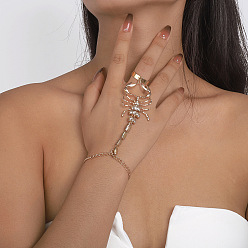 Золотой Браслеты из сплава со стразами для женщин, золотые, внутренний диаметр: 180~250 мм