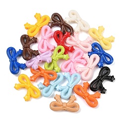 (52) Непрозрачная лаванда Непрозрачные акриловые бусины, бантом со звездой, разноцветные, 19.5x33x9.5 мм, отверстие : 2 мм