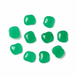 Malaysia Jade Natural Malaysia Jade Cabochons, Dyed, Apple, 10.5~11x12x4mm