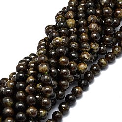 Granat Natürlicher Granat Perlen Stränge, Runde, 10 mm, Bohrung: 1 mm, ca. 39 Stk. / Strang, 15.55'' (39.5 cm)
