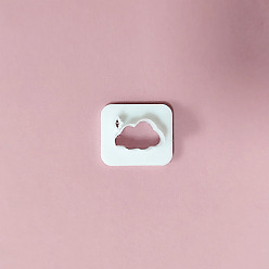 Cloud Plastic Plasticine Tools, Clay Cutters, Modeling Tools, WhiteSmoke, Cloud, 0.35~1.1x0.25~1.7cm