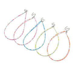 (52) Непрозрачная лаванда Колье из бисера, разноцветные, 15.94 дюйм (40.5 см)