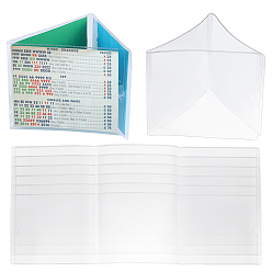 Прозрачный Прозрачный ПВХ ценник этикетка пакет, прямоугольные, прозрачные, 482x143x0.3 мм