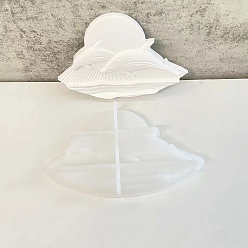 Dolphin Полутвердые силиконовые формы своими руками, формы для литья смолы, для уф-смолы, изготовление изделий из эпоксидной смолы, белые, дельфин, 95x145x17 мм