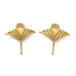 Jellyfish 304 подвески из нержавеющей стали, реальный 18 k позолоченный, ионное покрытие (ip), долговечный, медуза, 17x16x4 мм, отверстие : 3x2 мм