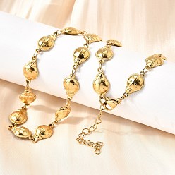 Золотой 304 ожерелья из нержавеющей стали с цепочкой в виде божьей коровки для женщин и мужчин, ионное покрытие (ip), золотые, 15.71 дюйм (39.9 см)