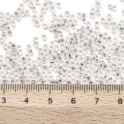 (21) Silver-Lined Transparent Crystal Clear TOHO Round Seed Beads, Japanese Seed Beads, (21) Silver-Lined Transparent Crystal Clear, 11/0, 2.2mm, Hole: 0.8mm, about 1110pcs/bottle, 10g/bottle