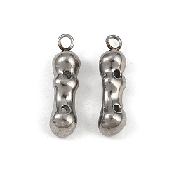 Нержавеющая Сталь Цвет 304 подвески из нержавеющей стали, бар очарование, анти-тускнение, цвет нержавеющей стали, 17.5x5x4.5 мм, отверстие : 1.6 мм