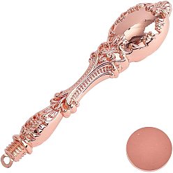 Розовое Золото DIY альбом, с латунной восковой печатью и ручками из сплава, розовое золото , 103 мм, штампы: 2.5x1.45 см