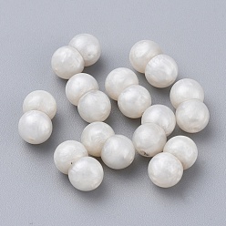 Белый Застежками винт латунный, со смолой и янтарем, прессование, колонка, платиной и золотом, белые, 8x13 мм, отверстие : 1 мм