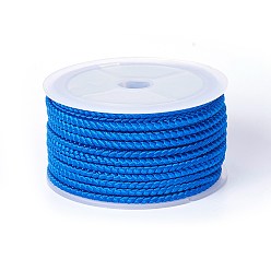 Озёрно--синий Полиэстер плетеный шнур, Плут синий, 3 мм, около 8.74 ярдов (8 м) / рулон