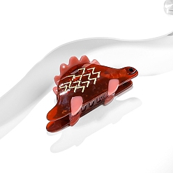 Темно-Красный Заколки-когти с уксусной кислотой, динозавр, аксессуары для волос для девочек или женщин, темно-красный, 43x86 мм