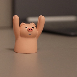 Свинья Держатель для заметок, клип-памятка, фигурки из смолы, свинья, 50 мм
