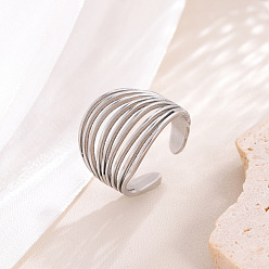 Нержавеющая Сталь Цвет 201 регулируемые манжетные кольца из нержавеющей стали, цвет нержавеющей стали, внутренний диаметр: регулируемый