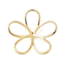 Настоящее золото 18K Латунные подвески, , реальный 18 k позолоченный, 31x32x5 мм, отверстие : 1 мм