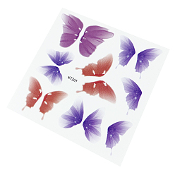 Farbig Körperkunst Tattoos, temporäre Tattoos Papier Aufkleber, Schmetterling, Farbig, 10x10 cm
