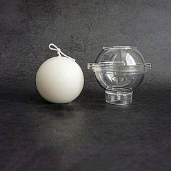 Круглые Пластиковые формы для свечей, для изготовления ароматических свечей, прозрачные, круглые, 84x84x70 мм