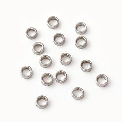 Stainless Steel Color Tarnish Resistant 201 Stainless Steel Linking Rings, Ring, Stainless Steel Color, 2.5x1mm, Inner Diameter: 1.6mm