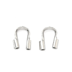 Платина Латунная проволока опекунов и защитников, без кадмия и без свинца, стойки покрытие, долговечный, платина, 5x4x1.5 мм, отверстие : 0.8 мм