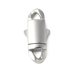 Нержавеющая Сталь Цвет 316 хирургические байонетные застежки из нержавеющей стали, цвет нержавеющей стали, 22.5x10.5x5.5 мм, отверстие : 3x3 мм