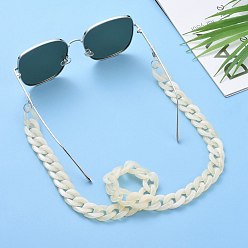 пшеница Цепочки для очков, шейный ремешок для очков, с акриловыми цепями для бордюров, 304 переходные кольца из нержавеющей стали и концы резиновые петли, цвет пшеницы, 27.56 дюйм (70 см)