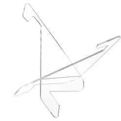 Прозрачный Треугольные акриловые держатели для мобильных телефонов, многофункциональный держатель подставки, универсальный портативный держатель для планшетов, прозрачные, 20x11.2x0.3 см, 2 шт / комплект