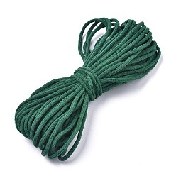 Темно-Зеленый Нейлоновая резинка для ушной петли, крышка рта эластичный шнур, сделай сам материал крышки рта, темно-зеленый, 2~3 мм, 5bundle / мешок, 10 дворе / пачка