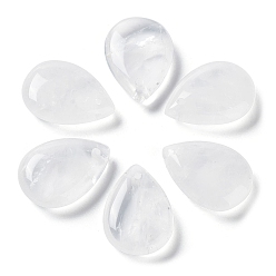 Хрусталь Природного кварца хрустальных подвесок, подвески из горного хрусталя, слезинки, 22.5~25x17~18x7 мм, отверстие : 1.6 мм