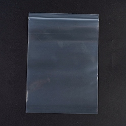 White Plastic Zip Lock Bags, Resealable Packaging Bags, Top Seal, Self Seal Bag, Rectangle, White, 19x13cm, Unilateral Thickness: 3.9 Mil(0.1mm), 100pcs/bag