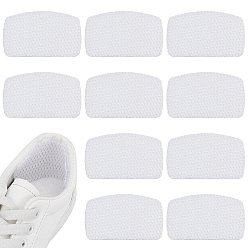 Белый Наборы полиэстеровых самоклеящихся подпяточников, колодки для ремонта пятки спортивной обуви, прямоугольные, белые, 60x100x3 мм