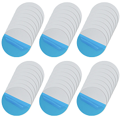 Platinum 52Pcs Mobile Phone Stand Magnetic Adhesive Sheets, for Phone Holder, Flat Round, Platinum, 35x1.5mm