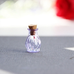 чертополох Миниатюрные стеклянные бутылки, с пробками, пустые бутылки желаний, для аксессуаров для кукольного домика, изготовление ювелирных изделий, чертополох, 18x22 мм