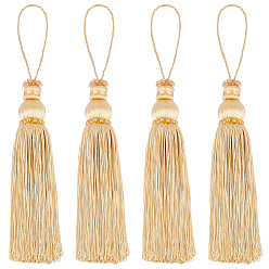 Светло-хаки Полиэфирные украшения кисточкой подвесные, украшение для дома, светлый хаки, 253~259 мм