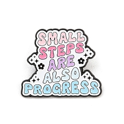 Разноцветный Небольшие шаги также являются прогрессирующими эмалевыми штифтами., булавки для лацканов из сплава для одежды рюкзака, чёрные, красочный, 26x30.5 мм