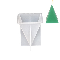 Треугольник Силиконовые формы для свечей своими руками, изготовление украшений, для изготовления свечей, белые, треугольные, 59x59x71 мм