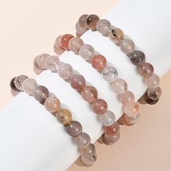 Кварц 10Мм браслеты из круглых бусин натурального кварца для женщин, внутренний диаметр: 2 дюйм (5.1 см)