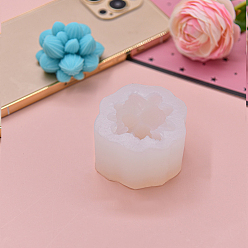 Белый Силиконовые формы для свечей своими руками, для изготовления ароматических свечей, суккулент, белые, 5.5x3.4 см