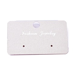 Gainsboro Plastic Jewelry Display Cards, for Hanging Earring Display, Rectangle, Gainsboro, 30.5x51.5x6mm, Hole: 1.4mm and 6mm, 100sheets/bag