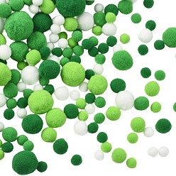 Зеленый лайм 3 наборы полиэстеровых шариков для украшения, жемчужный шар, для diy craft, зеленый лайм, 0.8~3 см, около 100 шт / упаковка