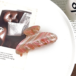 Шоколадный Заколки для волос из пвх, аксессуары для волос для женщин и девочек, цвет шоколада, 91x43 мм