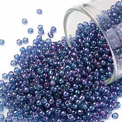 (327) Gold Luster Lavender TOHO 11/0 Round Beads, Japanese Seed Beads, (327) Gold Luster Lavender, 2.2mm, Hole: 0.8mm, about 1110pcs/bottle, 10g/bottle