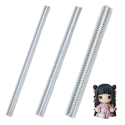 Платина Железная глина сделай сам, скульптура, текстура волос, инструмент, палочка со специальным текстурным эффектом для инструментов для изготовления кукол, аксессуары для гончарного дела ручной работы, платина, 9.95x0.55~0.95 см, 3 шт / комплект