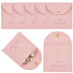 Легкий Лосось 10 шт. бархатные мешочки с застежкой-кнопкой, принадлежности для хранения ювелирных изделий, квадратный, светлый померанцевый, 8x8x0.8 см