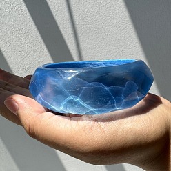 Васильковый Браслеты из смолы для женщин, с блеском порошок, васильковый, внутренний диаметр: 2.44 дюйм (6.2 см)