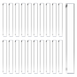 Clear 120Pcs Transparent Acrylic Sheets, Rectangle, Clear, 50x6.5x2.5mm