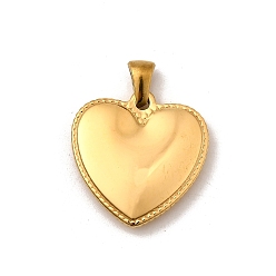 Настоящее золото 18K 304 подвески из нержавеющей стали, ионное покрытие (ip), шарма сердца, реальный 18 k позолоченный, 22x21.5x4 мм, отверстие : 4.5x3 мм