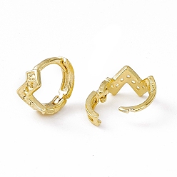 Настоящее золото 24K Латунная серьга-кольцо, серьги настройки, волна, без кадмия и без свинца, долговечный, реальный 24 k позолоченный, 8x9x4.5 мм, штифты : 0.9 мм, подходит: 1.2 мм